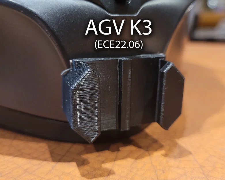 Ngàm gắn cằm AGV K3 ECE22.06 2023+ (không phải K3 SV) cho GoPro - Image 1