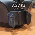 Ngàm gắn cằm AGV K3 ECE22.06 2023+ (không phải K3 SV) cho GoPro - Thumbnail 1