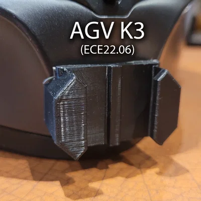 Ngàm gắn cằm AGV K3 ECE22.06 2023+ (không phải K3 SV) cho GoPro