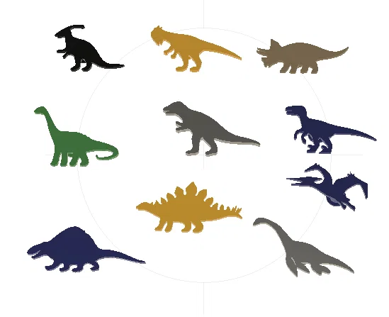 Nút trang trí dép Crocs hình khủng long 3D độc đáo - Image 1