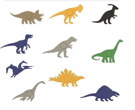 Nút trang trí dép Crocs hình khủng long 3D độc đáo - Image 2