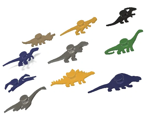 Nút trang trí dép Crocs hình khủng long 3D độc đáo - Image 3