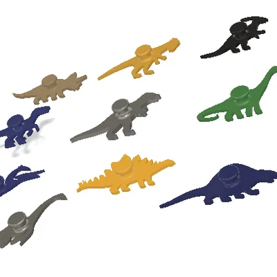 Nút trang trí dép Crocs hình khủng long 3D độc đáo