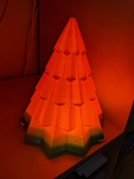 Mô hình cây thông Noel hình học (Geometric Holiday Tree) in 3D trang trí - Image 2