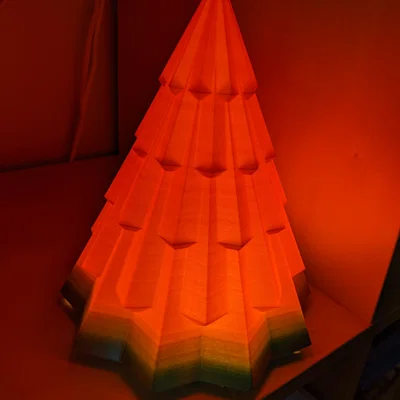 Mô hình cây thông Noel hình học (Geometric Holiday Tree) in 3D trang trí