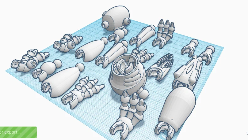 Khủng long Dinosaur Tinkercad (lắp ghép) - Image 1