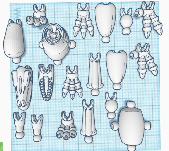 Khủng long Dinosaur Tinkercad (lắp ghép) - Image 2