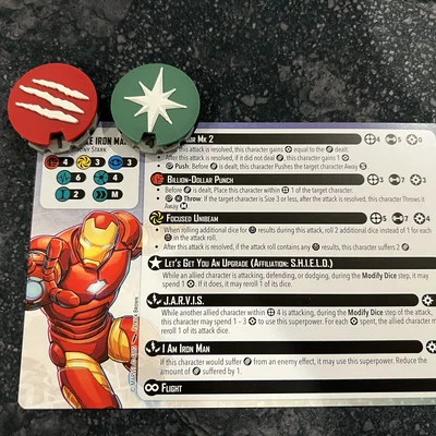 Dial sát thương & power cho Marvel Crisis Protocol (MCP)