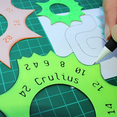 Crulius - Thước Corner Radius để vẽ góc bo tròn