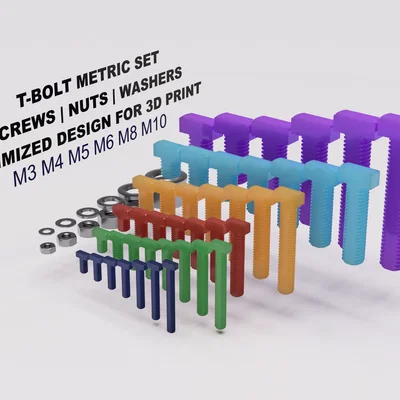Bộ T-Bolt Metric M3 M4 M5 M6 M8 M10