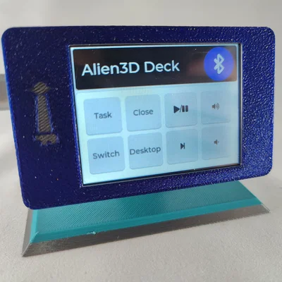 Alien3D Deck – Thiết bị Bluetooth shortcut LCD 8 nút