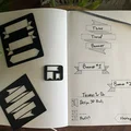 Bộ khuôn vẽ banner và bullet journaling cho sổ tay in 3D - Thumbnail 1