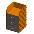 Khay đựng đồ để bàn họa tiết tổ ong (Honeycomb Desk Organizer) - Thumbnail 1