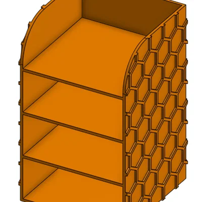 Khay đựng đồ để bàn họa tiết tổ ong (Honeycomb Desk Organizer)