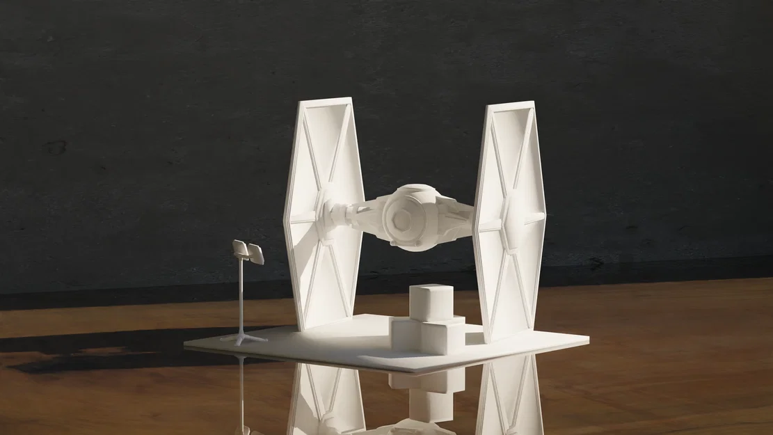 Mô hình TIE Fighter Star Wars trang trí bàn làm việc in 3D - Image 1