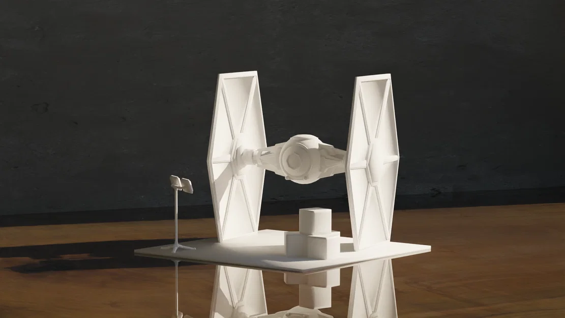 Mô hình TIE Fighter Star Wars trang trí bàn làm việc in 3D - Image 2