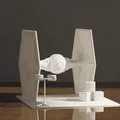 Mô hình TIE Fighter Star Wars trang trí bàn làm việc in 3D - Thumbnail 3