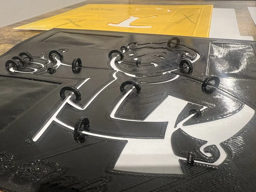 Bộ Stencil Fallout Vault Boy cho Poster 3 Màu - Image 2