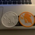 Móc khóa biểu tượng NERV - Neon Genesis Evangelion (File in 3D) - Thumbnail 1
