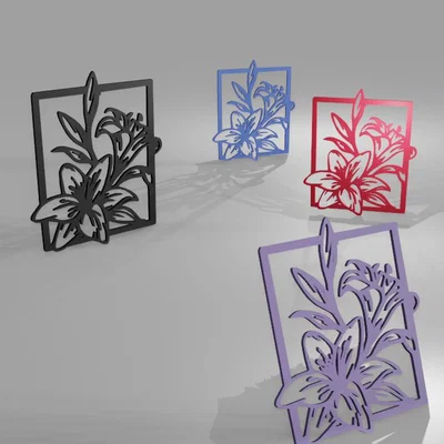 Mô hình trang trí họa tiết hoa nghệ thuật - File in 3D tinh tế