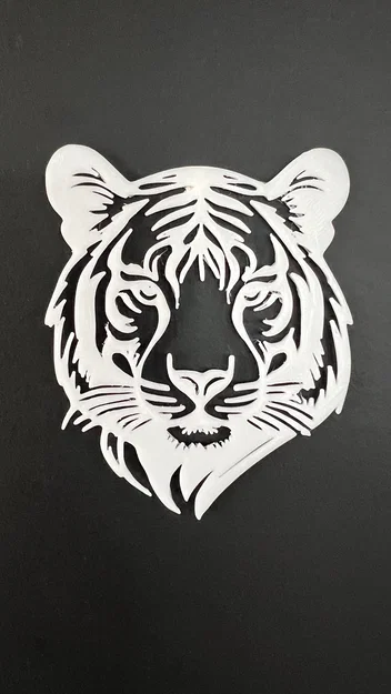 Mẫu tranh treo tường hình đầu hổ 3D (Tiger Wall Art #2) cực chất - Image 1