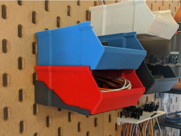 Kệ đỡ hộp chứa đồ Stackable Box cho bảng IKEA Skadis 1