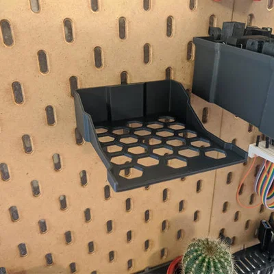 Kệ đỡ hộp chứa đồ Stackable Box cho bảng IKEA Skadis