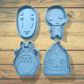 Bộ khuôn cắt bánh quy Ghibli 3D: Totoro, Calcifer, Kodama, Vô Diện - Thumbnail 1