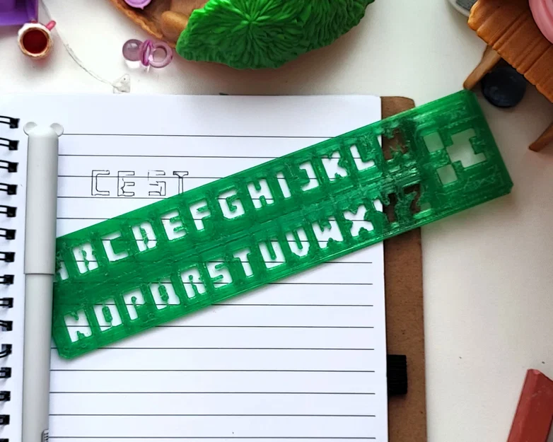 Stencil/Khuôn Chữ lấy cảm hứng từ 'Minecraft' - Image 1