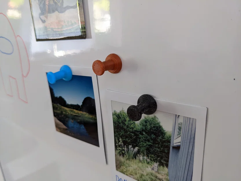 Nam châm tủ lạnh dạng ghim bấm (Push pin fridge magnet) - Image 1