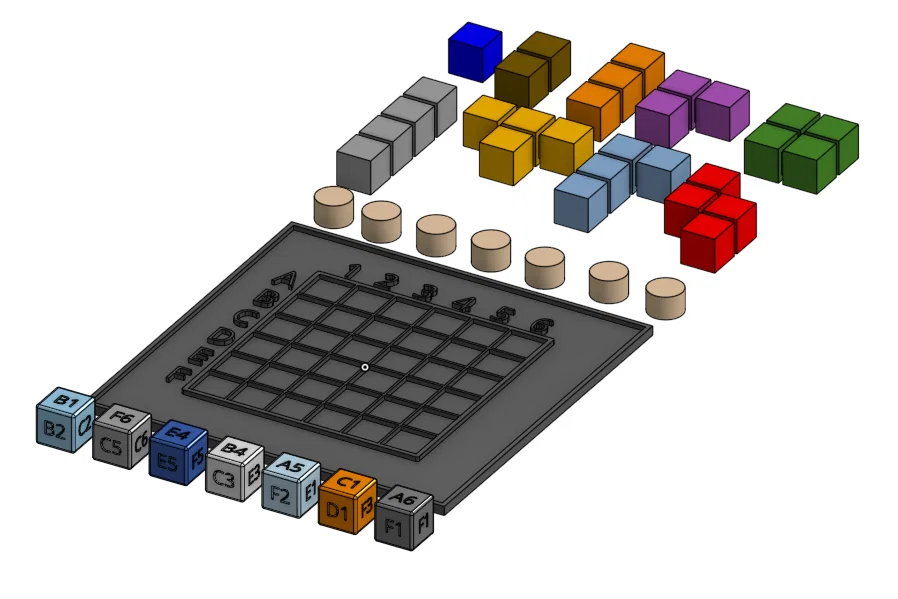 Genius Square Game – Bộ board & phụ kiện để in 3D - Image 2