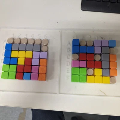 Genius Square Game – Bộ board & phụ kiện để in 3D