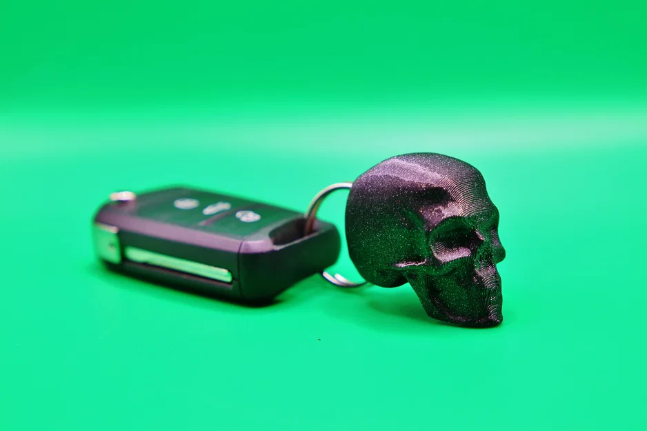 Móc khóa hình đầu lâu (Skull keychain) - Thiết kế in 3D siêu ngầu - Image 1