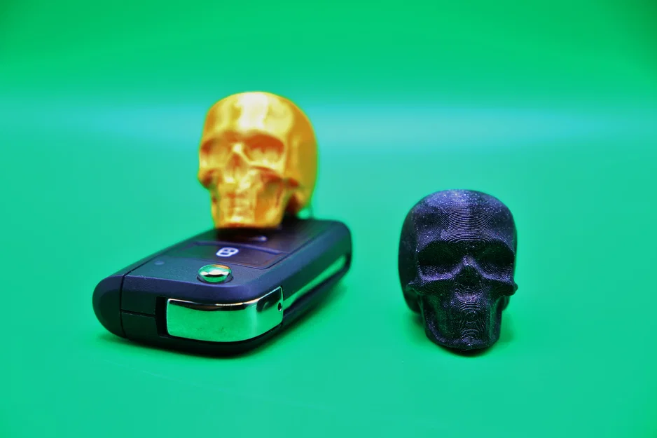 Móc khóa hình đầu lâu (Skull keychain) - Thiết kế in 3D siêu ngầu - Image 2