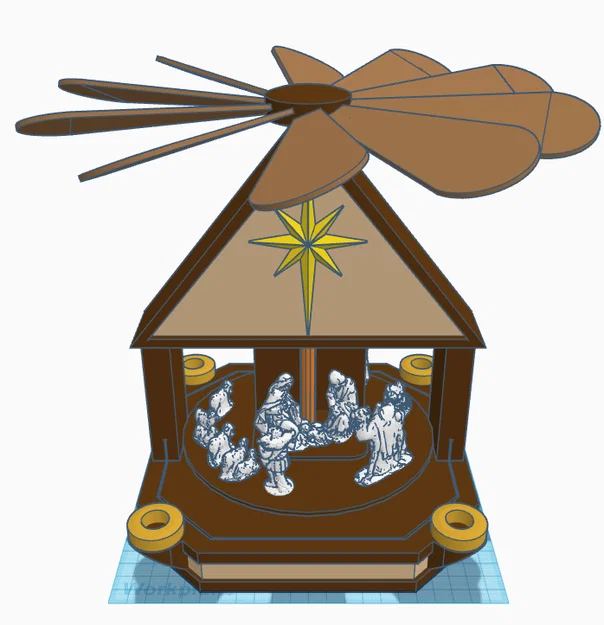 Cảnh Giáng Sinh Thánh Gia dạng “Pyramid” kiểu Châu Âu - Image 1