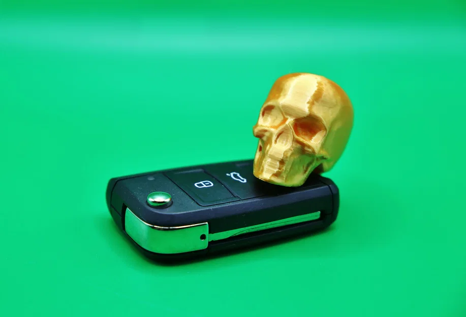 Móc khóa hình đầu lâu (Skull keychain) - Thiết kế in 3D siêu ngầu - Image 4