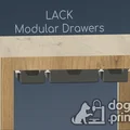 Hệ thống ngăn kéo modular lắp dưới bàn (cho Ikea LACK và nhiều bàn khác) - Thumbnail 1