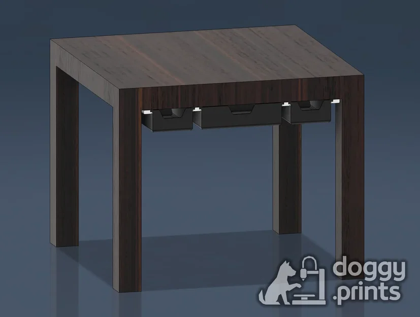 Hệ thống ngăn kéo modular lắp dưới bàn (cho Ikea LACK và nhiều bàn khác) - Image 2