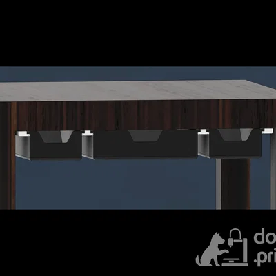 Hệ thống ngăn kéo modular lắp dưới bàn (cho Ikea LACK và nhiều bàn khác)
