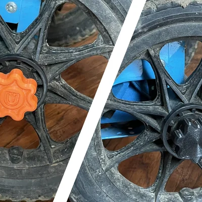 Núm siết/đai ốc bánh xe cho Zuca Cart (Wheel Nut / Axle Knob)