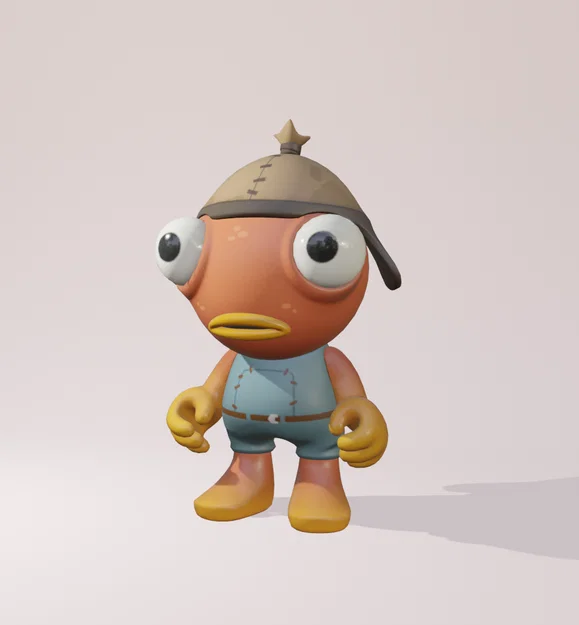 Mô hình 3D nhân vật cá Fishstick siêu dễ thương từ Fortnite - Image 1
