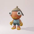 Mô hình 3D nhân vật cá Fishstick siêu dễ thương từ Fortnite - Thumbnail 1
