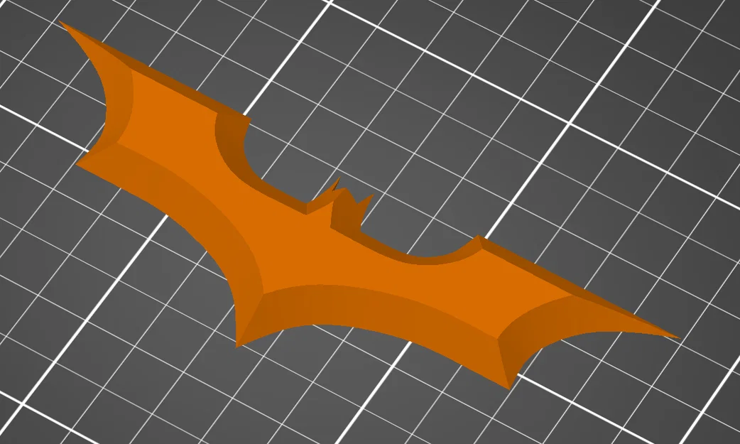 Mô hình 3D Batarang - Biểu tượng vũ khí Batman cho fan siêu anh hùng - Image 1