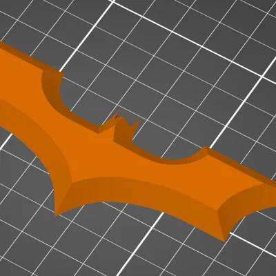 Mô hình 3D Batarang - Biểu tượng vũ khí Batman cho fan siêu anh hùng