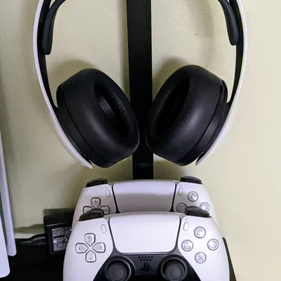 (BẢN CẬP NHẬT) Móc treo tai nghe PS5 & đế cho trạm sạc DualSense