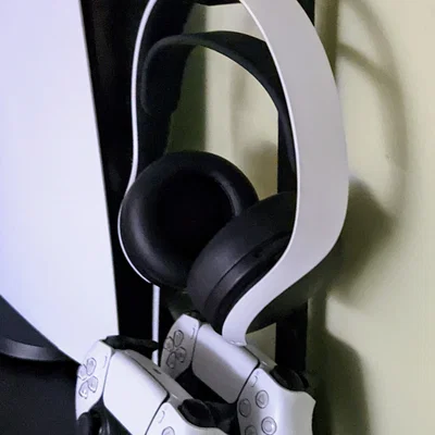 (BẢN CẬP NHẬT) Móc treo tai nghe PS5 & đế cho trạm sạc DualSense