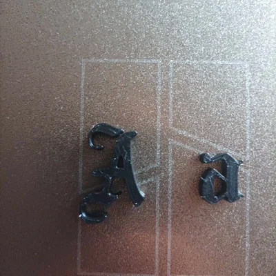 Bộ Chữ Cái Gothic (Gothic Font Alphabet) Độc Đáo Cho In 3D