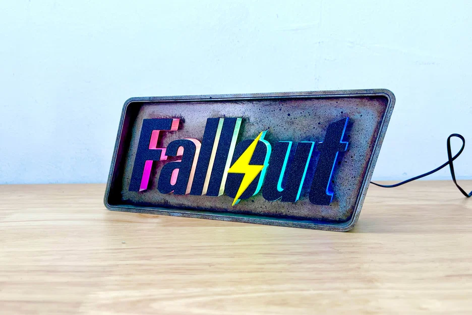 Fallout Logo 3D Light box marquee - Image 1
