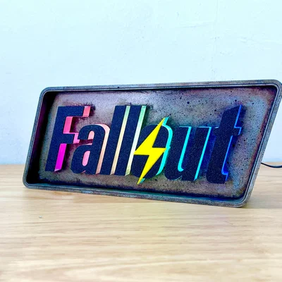 Fallout Logo 3D Light box marquee