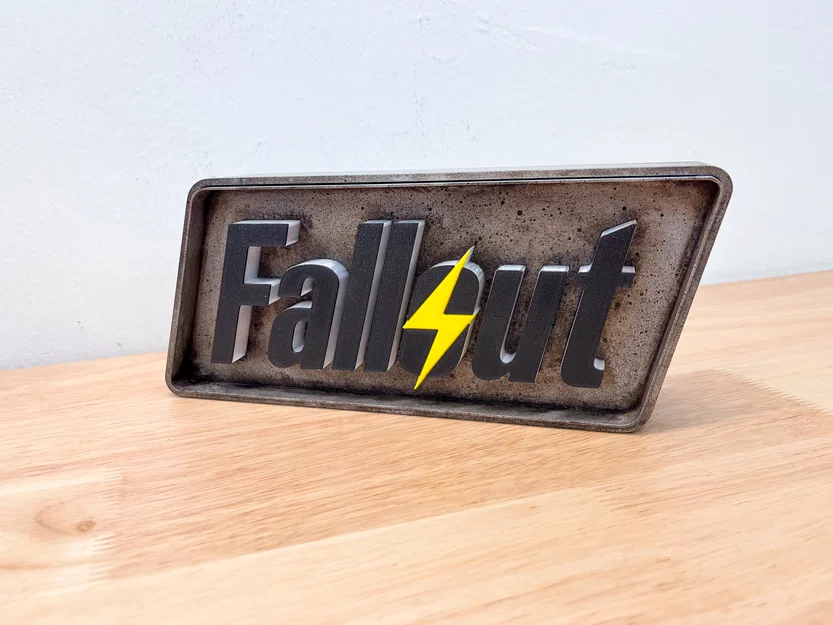 Fallout Logo 3D Light box marquee - Image 2